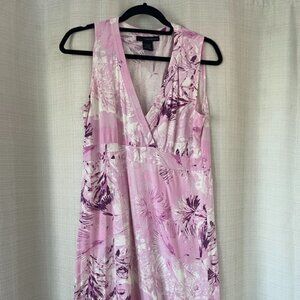 Calvin Klein Pink Tropical Butter Soft Dress Size M